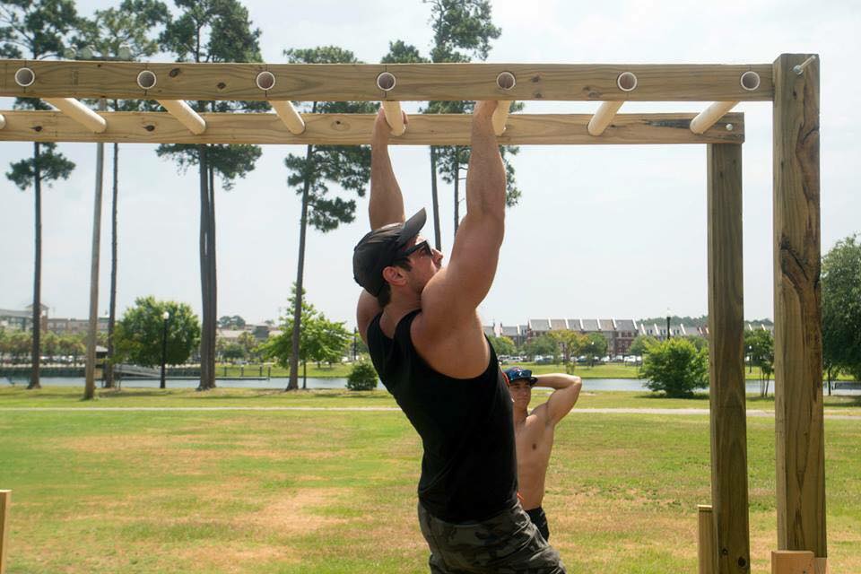 Monkey Bar obstacles at the Challenge Beast Ninja